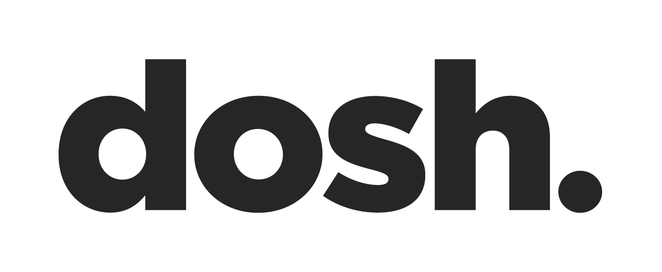 Dosh logo, custom air fresheners by Smellies