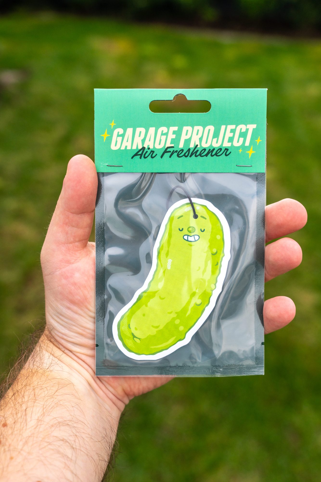 Garage Project custom air freshener in premium packaging